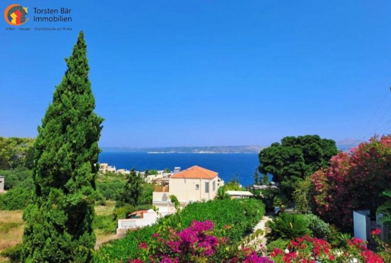 Plaka Kreta, Plaka, außergewöhnliche Villa mit Meerblick und privatem Pool und Einliegerwohnung Haus kaufen